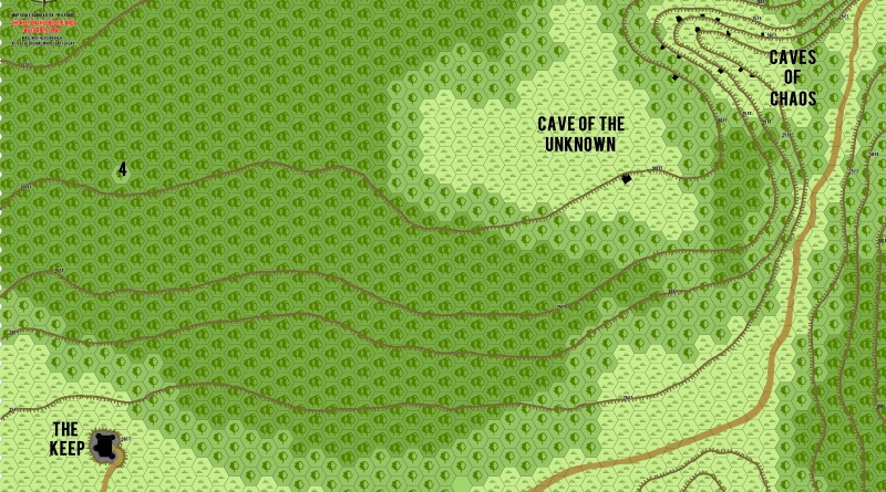 The Keep On The Borderlands Wilderness Map In Hexographer Breeyark   Feat KeepOnTheBorderlandsWildernessMapHexographer 