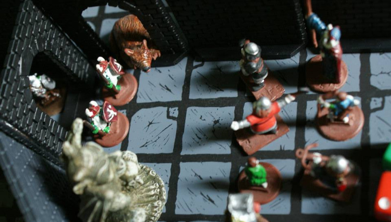 Dungeon encounters 2/f/dungeon meeting/1 x 15mm metal figs/s.l.m.