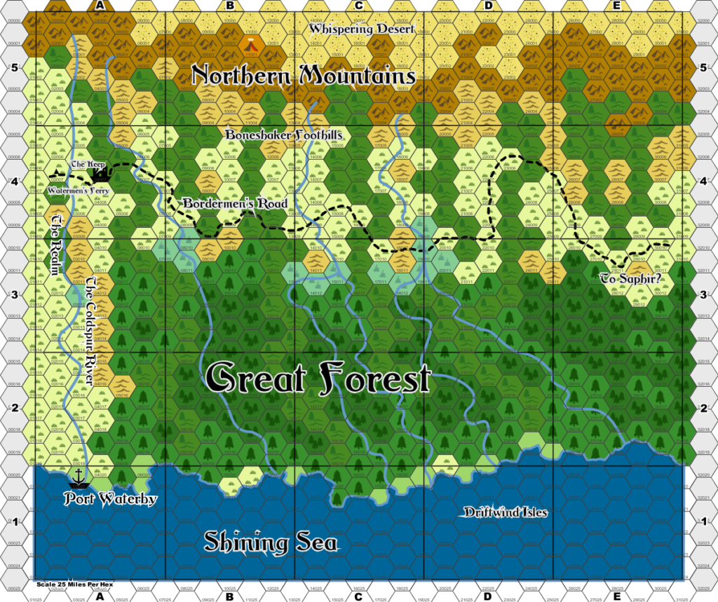 Project on the Borderlands Map A